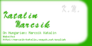 katalin marcsik business card